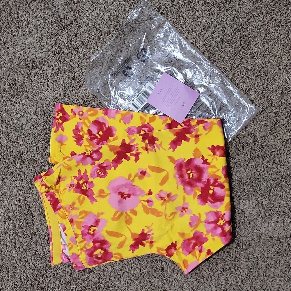 NWT Isaac Mizrahi Live Pants PullOn Floral Elastic Waist Size 28W Tall Plus
